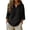 Black-#002, variant on Gauze Shirts for Women Casual Cotton Linen Tunic Blouse 3/4 Length Sleeves V Neck Gauze Shirts Summer Beach Vacation Tees,Gray M