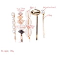 thumbnail image 4 of 5 Pcs Douce Coquille Forme Épingle à Cheveux Perle Bobby Pin Style Océan Barrettes, 4 of 8