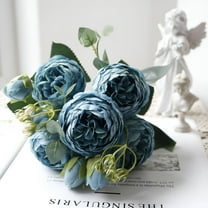 NEXIMO Artificial Flowers,2Pcs Fall Fake Peonies Silk Hydrangea Flower Small Faux Flowers for Centerpieces for Decoration,Flowers Wedding Bouquets for Party Home Décor