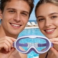 thumbnail image 5 of Lunettes de Natation avec Protection Anti-Buée et Uv, Grand Cadre, Masque de Natation, Sangle Réglable pour un Ajustement Sécurisé, Design Imperméable pour Piscine et Genoux, QFL, 5 of 5