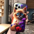 thumbnail image 4 of Funda de teléfono con bonito gatito bebé para iPhone 16, 15, 14 Pro Max, 16, 15, 14, 13, 12 Pro, 15 Plus, iPhone 11, 4 of 5