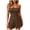 Coffee, variant on Women's Casual Strapless Tube Romper Fashion Ladies Elastic High Waist Ruched Detail Loose Fit Short Jumpsuit