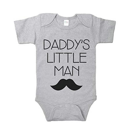 

7 ate 9 Apparel Baby Boy s Novelty Father s Day Onepiece Grey