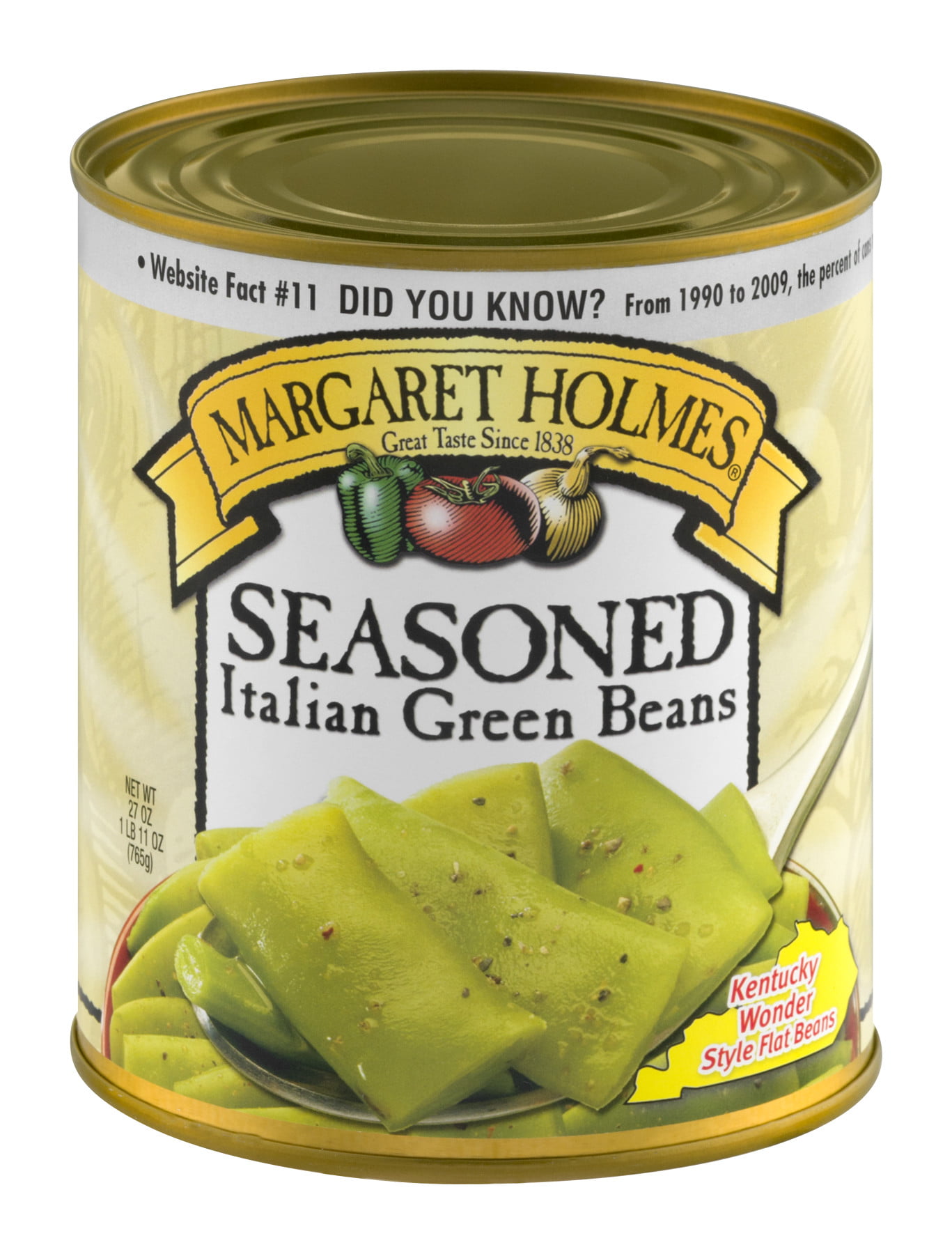 Margaret Holmes Seasoned Italian Green Beans, 27 oz - Walmart.com ...