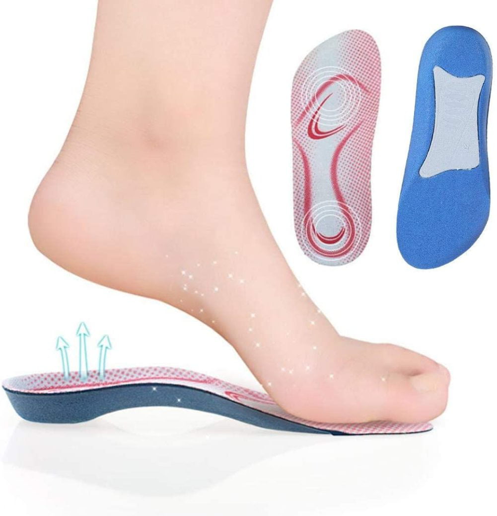 2X 3/4 Orthotic Insole Insert Arch Support Flat Feet Heel Cup Fallen Arches Pad. 