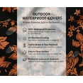 thumbnail image 7 of 55" Papasan Chair Cushion Cover by Vargottam - Waterproof, UV Resistant & Easy to Clean - Fits 50-55 Inch Cushions - Floral Print, 7 of 7