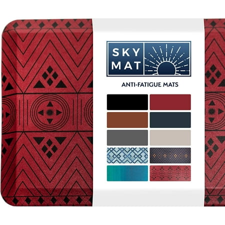 Sky Solutions Anti Fatigue Mat - Cushioned 3/4 Inch Comfort Floor Mats for Kitchen  Office & Garage(20 in x 39 in - Sedona Red Rocks)