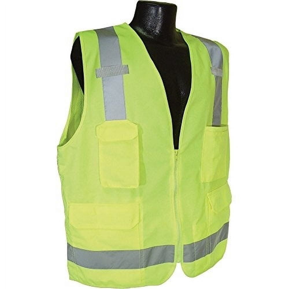 Radians SV7 Surveyor Type R Class 2 Safety Vest Hi-Viz Green - SV7G