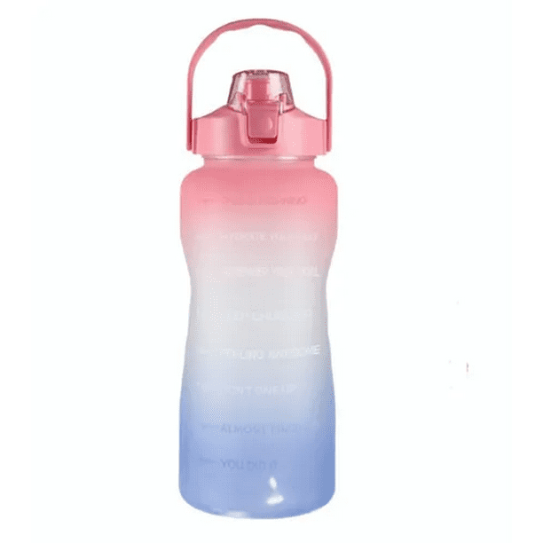Botella Para Agua Deportiva Medio Galón Rosa a Verde Malubero Malu1365