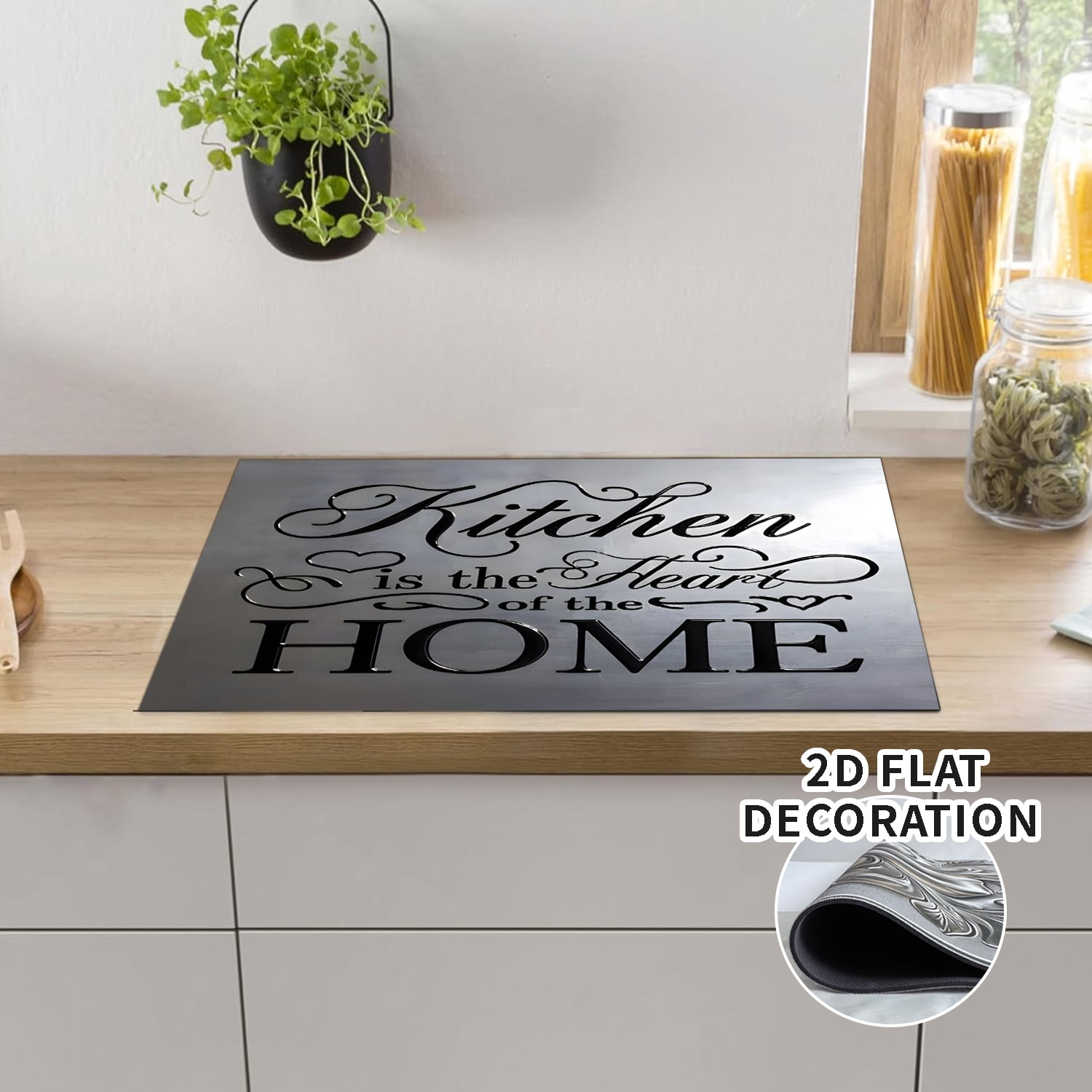 Stove Cover & Stove Top Cover for Electric and Glass Stoves, Non-Slip Surface Expands Counter Space, 28 x 20 in, Kitchen Use, Diatomaceous Earth