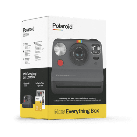 Polaroid - Now Instant Film Camera Bundle - Black