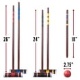 Franklin Sports Croquet Set Includes 4 Croquet Wood Mallets, 4 All