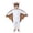 White, variant on Otqutp Kids Unisex Hooded Jumpsuit Boys Girls Bat Wing Animal Spooky Outfit Toddler Halloween Sets Holiday Party Dress Up Clothes