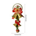 thumbnail image 3 of Kbndieu Christmas Bells Christmas Tree Hanging Ornaments with Bow, Christmas Tree Decorations Christmas Gifts (Gold), 3 of 6