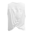 thumbnail image 6 of Wang6 Loose Fit Tank Tops for Womens Causal Sleeveless Crew Neck Basic T Shirts Trendy Summer Solid Irregular Back Going out Tops Tees Shirts X_0717White S, 6 of 6