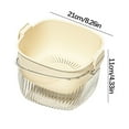 thumbnail image 3 of Double Layer Drainage Basket, Large Capacity Vegetable Washing Basket with Honeycomb Holes, Non-slip Base for Fast Draining & Easy Cleaning, Ideal for Kitchen, Dining Room, and Salad Prep, 3 of 7