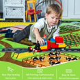 thumbnail image 5 of Kids Rug Play Mat for Toy Cars, 59"×78.7" Farm Life Road Traffic for Playroom Kids Car Road Rug Village Map Mat Farm Animals Washable Play Carpet for Toddlers Boys Room Family Tummy Time Playtime, 5 of 8