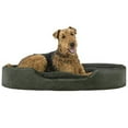 thumbnail image 2 of FurHaven Pet Dog Bed | Oval Terry Fleece and Suede Pet Bed for Dogs & Cats, Forest, Jumbo, 2 of 7