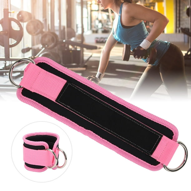 LHCER Leg Extensions Ankle Straps Fitness Ankle Straps For Cable Machine  Double D‑Ring Adjustable Neoprene Ankle Straps