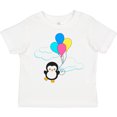 thumbnail image 3 of Inktastic Cute Penguin with Balloons Boys or Girls Toddler T-Shirt, 3 of 5