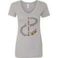thumbnail image 3 of Inktastic Juneteenth-celebrating Freedom Breaking Chains Women's V-Neck T-Shirt, 3 of 5
