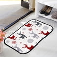 thumbnail image 3 of GZHJMY Bathroom Rugs Mats Non-Slip, Soft Microfiber Absorbent Bath Mats for Shower Bathtubs, Christmas Silhouette Deers Indoor Entrance Door Mats Bedroom Laundry 24”x16” Carpet Runner, 3 of 7
