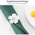 thumbnail image 3 of Set of 6 Flowers Napkin Ring Holders Dinner Tables Rings Elegant Ornament Table Setting, 3 of 5