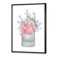 thumbnail image 3 of Designart 'Pink Roses With Gift Box' Farmhouse Framed Canvas Wall Art Print, 3 of 5
