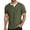 Green, variant on CHENHANN Mens Tshirts Short Sleeve Waffle Button Down Crew Neck Henley Shirts Lightweight Black Button Up Shirt Mens Casual Shirts