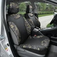thumbnail image 2 of BDK Camo Seat Covers for Truck, Car, SUV - Two Tone Black and Camouflage Sideless Front Auto Seat Protectors, 2 of 10