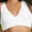 White, variant on Victoria Sport Women's High Impact Plunge Racerback Sports Bra, Black