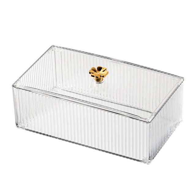 Organizador para pendientes, estuche de soporte de almacenamiento, caja de presentación de joyería transparente de para colgantes, relojes, tocador, 18 cm x 10 cm un Gloria Caja de joyería