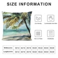 thumbnail image 5 of BCIIG Palm Trees Beach Ocean Graphic Decorative Pillow Cover for Home Couch Living Room Bed Sofa 1PC 20x20in, 5 of 5