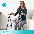 thumbnail image 4 of Andador Stander Wonder Walker Lite, ligero y plegable, para adultos, personas mayores y ancianos. Andador de viaje plegable para mayor movilidad. Andador estándar compacto sin ruedas. Negro mate., 4 of 5