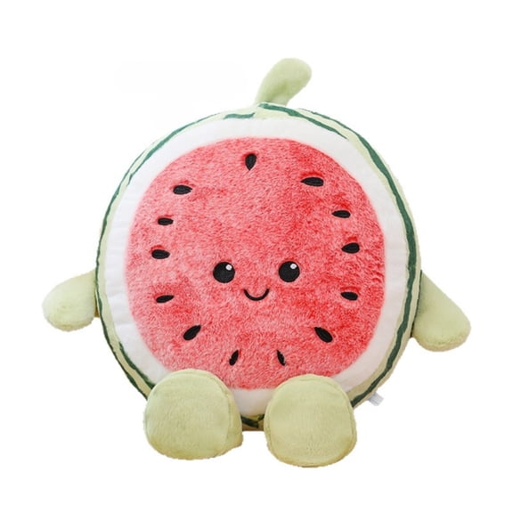 Cute Watermelon Plush Toy, Soft Stuffed Fruit Plush Doll, Kawaii Plush Pillow, Decorative Plush for Bedroom Sofa, Gift for Girls Birthday Valentine’s Day
