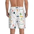 thumbnail image 3 of Kdxio Easter Rabbit Print Mens Sleep Shorts Bottoms Soft Comfy Pajama Wear Pants with Drawstring Pockets, 3 of 7