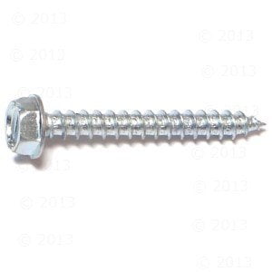 

Hillman Sheet Metal Screws No. 10 X 1-1/2 Hex Head/Slotted Hex Head Box 100