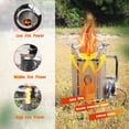 thumbnail image 3 of Estufa de camping al aire libre, estufa portátil de acero inoxidable, estufa de alto poder con ventilador, quemador multifuncional para barbacoa., 3 of 6