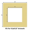 thumbnail image 2 of Soft Yellow Picture Frame Mat for 20x20 Frames - Fits 12x12 Photos - 50 Mats, 2 of 7