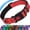 Red, variant on HKEEY Dog Collar, Adjustable Reflective Nylon Dog Collar Classic Solid Colors, Soft Neoprene Padding for Small Medium Sized Dogs Neck (9-14.2 inch)