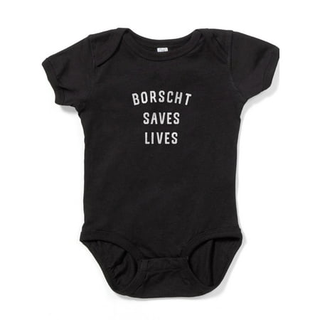 

CafePress - Borscht Saves Lives Ukrainian Slavic Jew Body Suit - Cute Infant Bodysuit Baby Romper