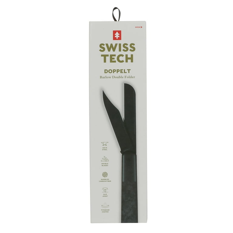 Free Shipping! Swiss Tech Double Bladed Pocket Knife, AUS-8 Steel