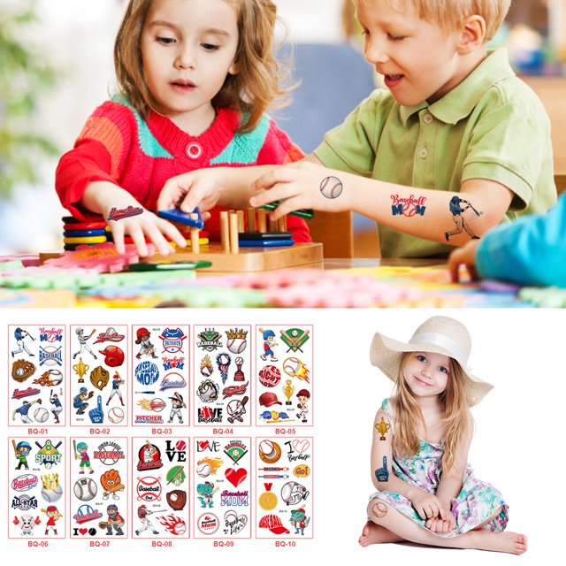 Etiqueta Engomada Del Tatuaje Temporal 20 piezas 3D impermeable tatuaje dibujos animados cuerpo brazo tatuaje temporal para hombres mujeres fiesta Wdftyju Libre de BPA