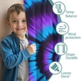 thumbnail image 3 of Blackout Kids Curtains,Blue Purple Tie Dye Pattern Childrens Insulated Curtains Set Of 2,Bedroom Essentials,Toddler Room Decor 52"x84", 3 of 5