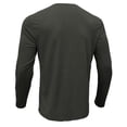 thumbnail image 5 of JTieacloth T Men Autumn Solid Color Button Up Long Sleeve Round Neck T Shirt Men's Base Shirt Collar Top, 5 of 6