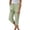 Light Green, variant on Gunia Women'S Capri Pants High Waisted Elegant High Casual Tied Belted Capri Pants Summer Pants