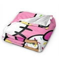 thumbnail image 3 of Hello Kitty Throw Blanket, Cozy Flannel Blankets For Boys Girls, Super Soft Warm Blanket For Couch Sofa Bed, 3 of 9
