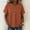 Orange, variant on ClodeEU Women's V Neck Short Sleeve T-Shirt, Casual Loose Fit Solid Color Henley Top Khaki,Women's Plus L