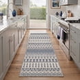 thumbnail image 3 of GENIMO 2'x3' Area Rug, Washable Non Slip Soft Boho Geometric Indoor Door Mat for Entryway Kitchen Laundry Room, Ivory Navy, 3 of 7