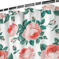 thumbnail image 4 of Autumn Floral and Butterfly Bathroom Curtain 72x84, Rustic Botanical Garden Style, Quick-Dry Polyester with Hooks, 4 of 5
